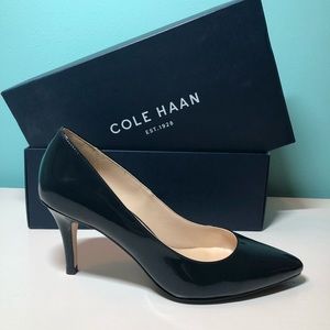 Cole Haan Navy Almond Toe Heel